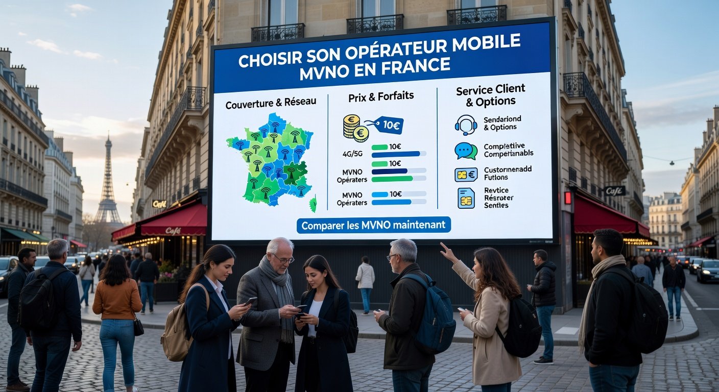 Choisir son opérateur mobile MVNO en France